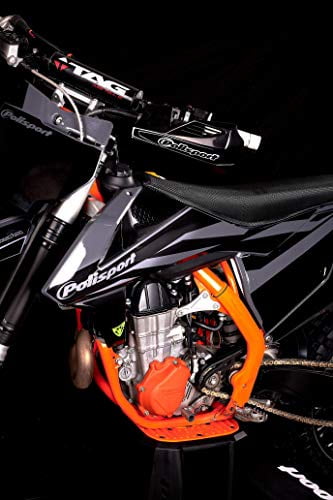 KTM EXCF250 EXCF350 EXCF450 POLISPORT FRAME GUARDS POLISPORT ORANGE 2017-2019
