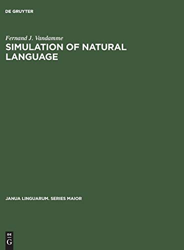 Vandamme - Simulation of natural language - New hardback or cased book - X555z