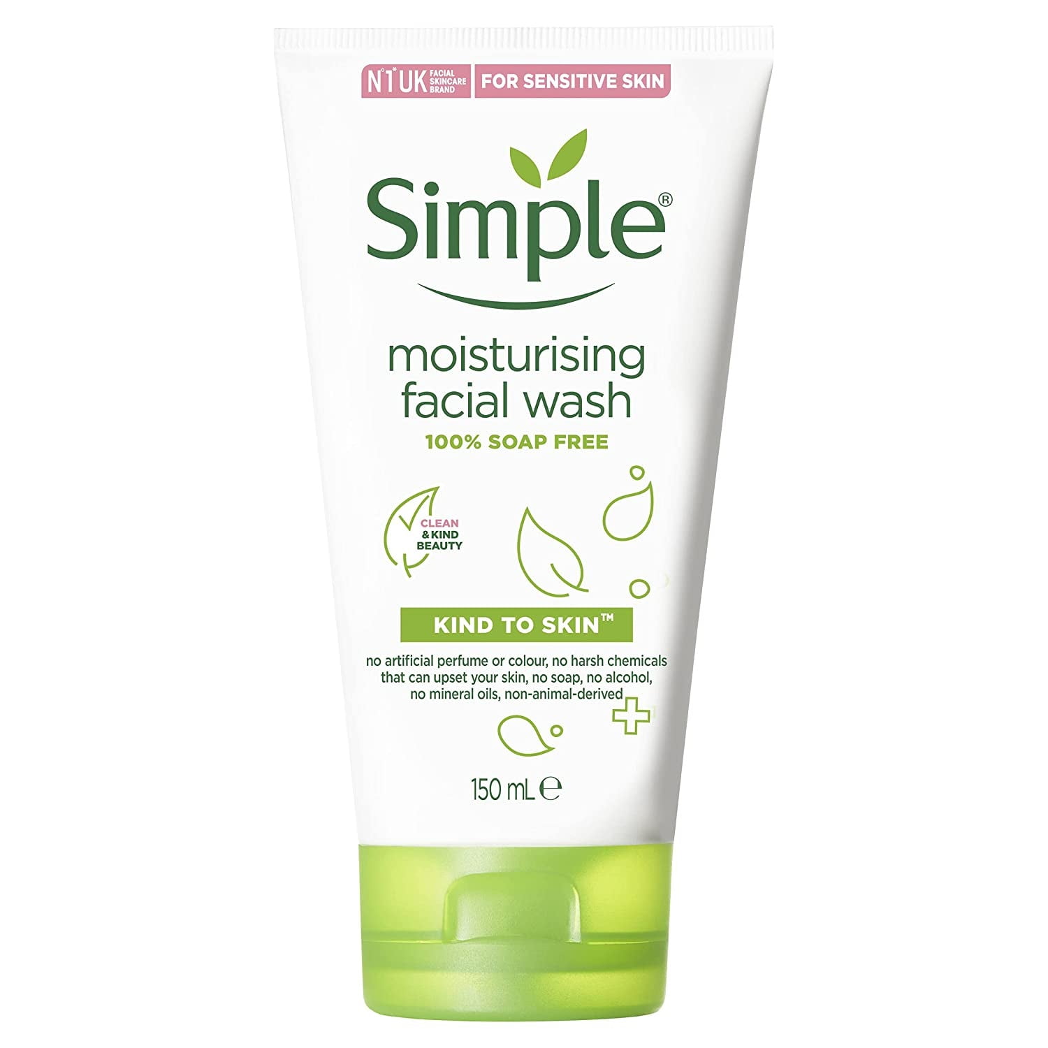 Simple Protect 'N' Glow Express Glow Clay Polish Cleanser leaves skin naturally glowing for expert facial skin care 150 ml - Image 4