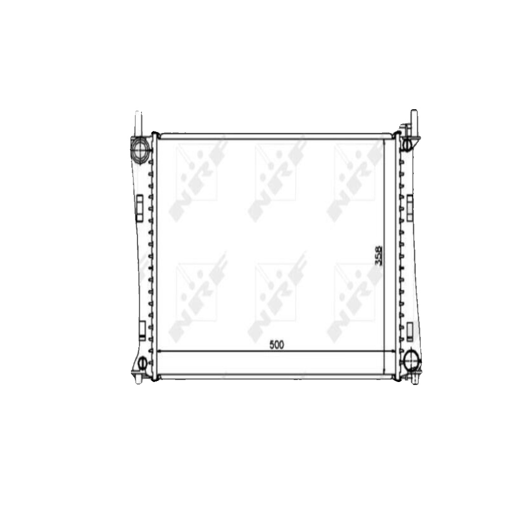 NRF 53740 Radiator, engine cooling for FORD