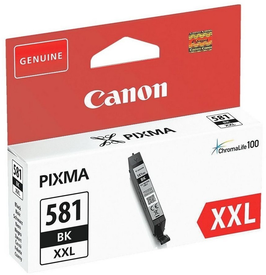 Genuine Canon CLI-581 XXL Printer Ink Cartridge Black - Sealed - Free UK Deliver