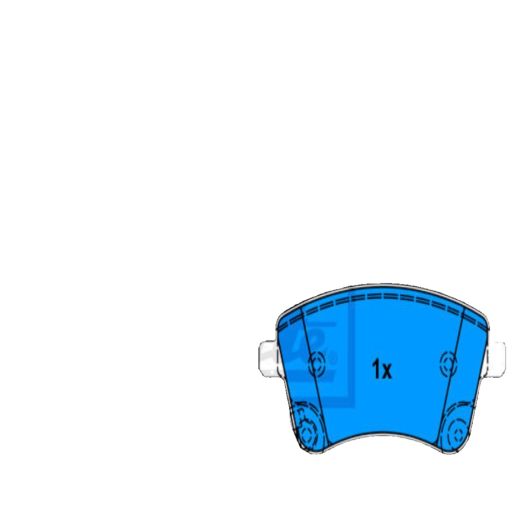 ATE 13.0460-2772.2 Brake Pad Set, disc brake for KIA