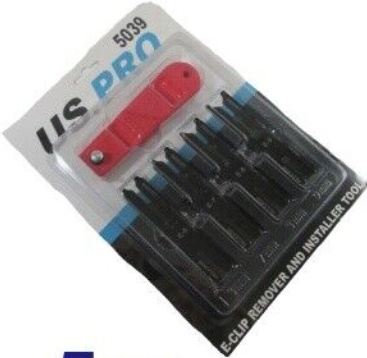 Us Pro Tools 5Pc E-Clip Remover & Installer Tool Set 5039 Â Reversible Blades For 6-9Mm E-Clips - Image 2