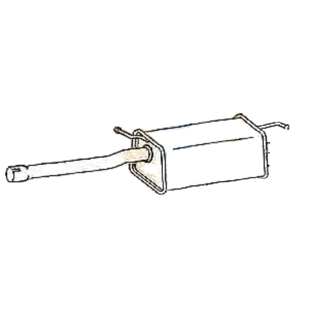 Klarius VW641T Exhaust Silencer Rear Box VOLKSWAGEN CADDY   2.0   2004>