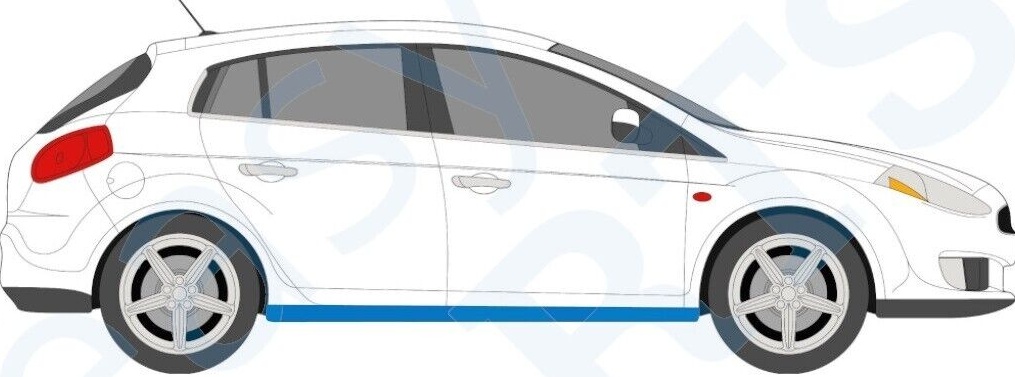 FIAT BRAVO II 2007-2014 SILL REPAIR PANEL ROCKER PANEL / RIGHT = LEFT / PAIR