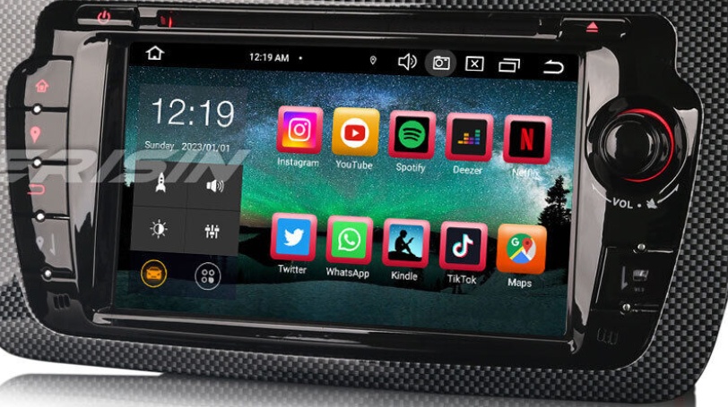 8-Core Android 13 Car Stereo Sat Nav For Seat IBIZA DAB+CarPlay DVR USB Wifi DVD