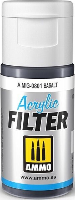 Ammo MIG 0801 - Acrylic Filter Basalt - New
