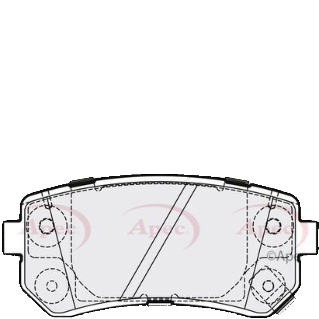 Brake Pad Set For Disc Brake Rear For Mando System Fits Hyundai Kia APEC PAD2195