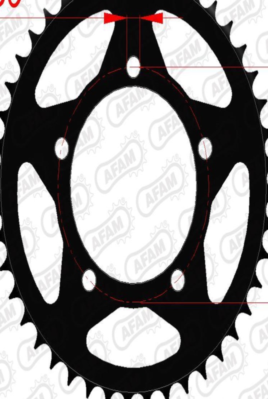 AFAM Standard Steel Sprocket 35801-520 For Motorcycle Parts Accessories