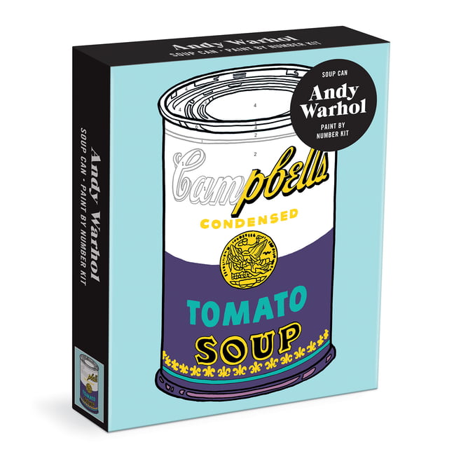 Andy Warhol Soup Can Paint By Number Kit by Galison 9780735370524