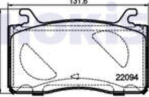 BRAKE PAD SET DISC BRAKE P 23 187 FOR ALFA ROMEO 552 73 835 2.0L 4cyl GIULIA - Image 7