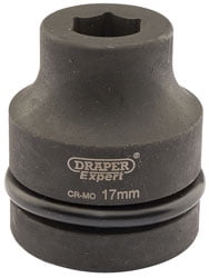 Draper 05098 Draper Expert HI-TORQ 6 Point Impact Socket 1"" Sq Dr 17mm
