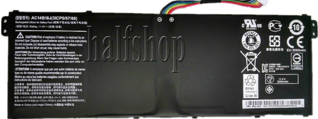 Replacement for Acer Aspire ES1-512 ES1-571 Laptop Battery  P/N AC14B18J