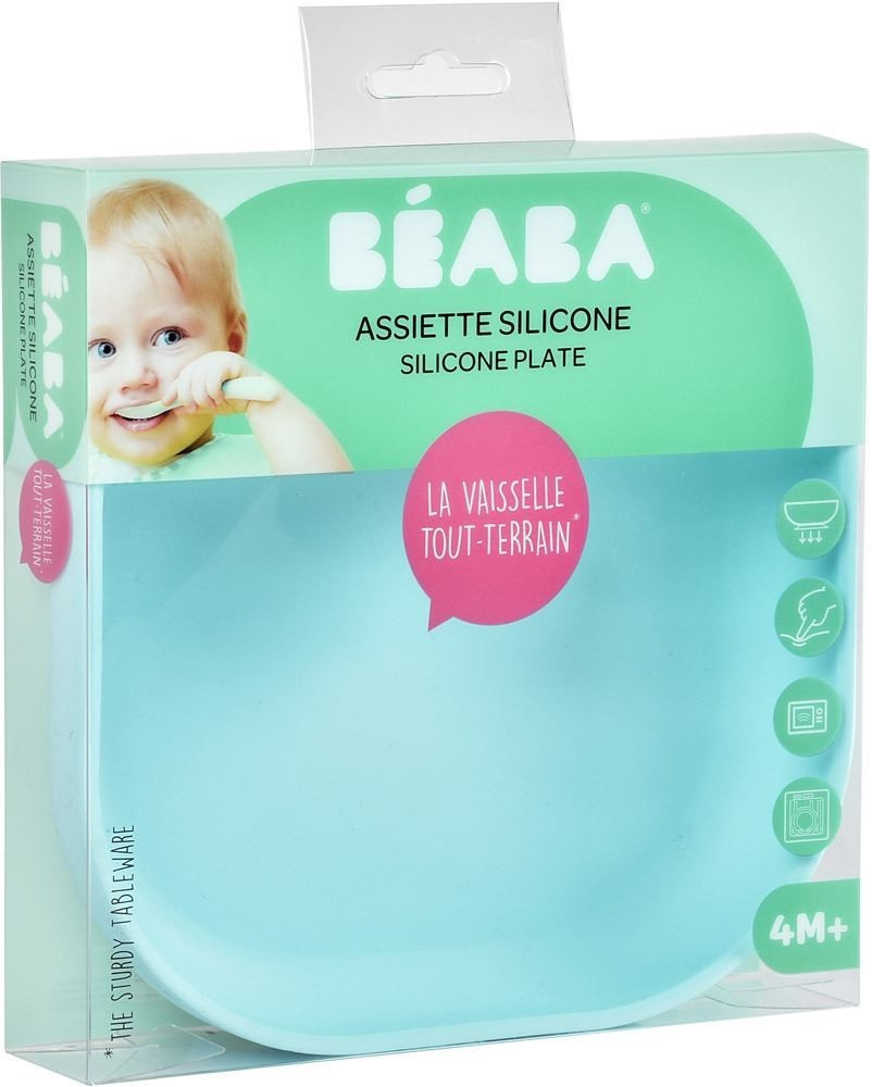 Beaba Béaba - Silicone Feeding Suction Plate - For Babies And Children - Blue