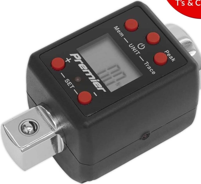 Sealey STW292 Premier Digital Torque Adaptor 3/4""Sq Drive 200-1000Nm