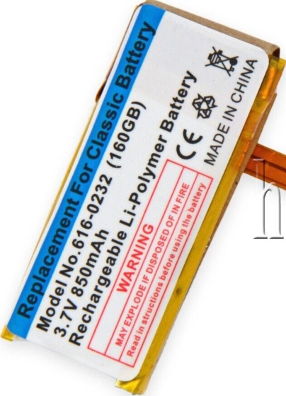 For iPod Classic 5th / 6th / 7th Gen Internal Battery (Thick) 616-0232