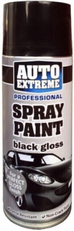 Auto Extreme Black Gloss Spray Paint Aerosol Can Car Metal Wood 400ml