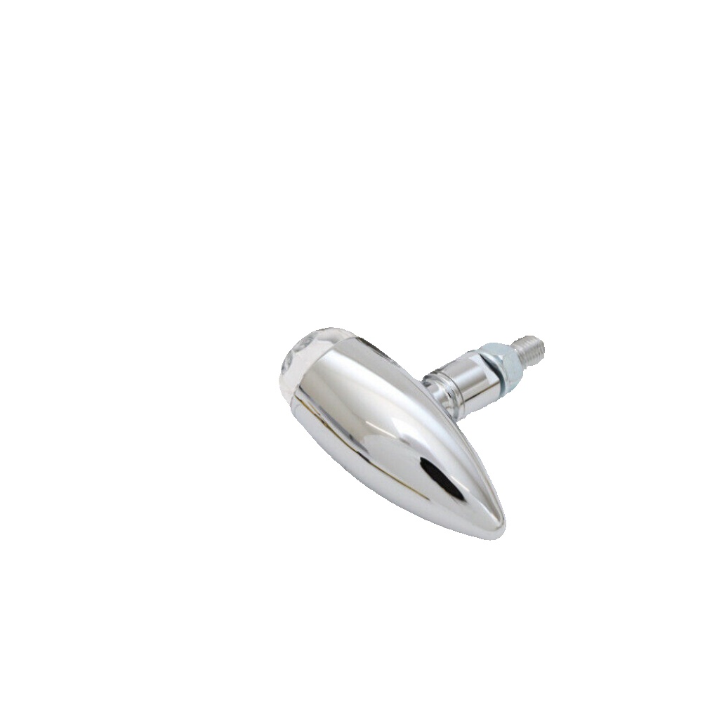Highsider Pro Micro Bullet LED Turn Signal Approved E-Chromed/Translucent Pair