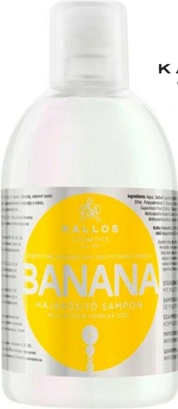 KALLOS KJMN PROFESSIONAL BANANA SHAMPOO - MULTIVITAMIN COMPLEX (1000 ml)