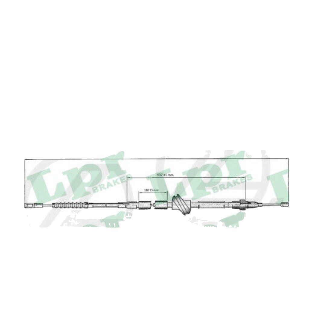 Handbrake cable Disc Brake C0033B LPR for AUDI 100 C4 Saloon 100 C4 Avant