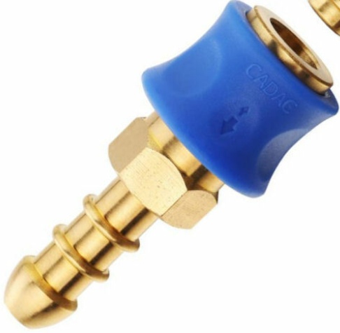 Cadac Quick Release Brass Gas Coupling Tailpiece 8Mm - Image 2