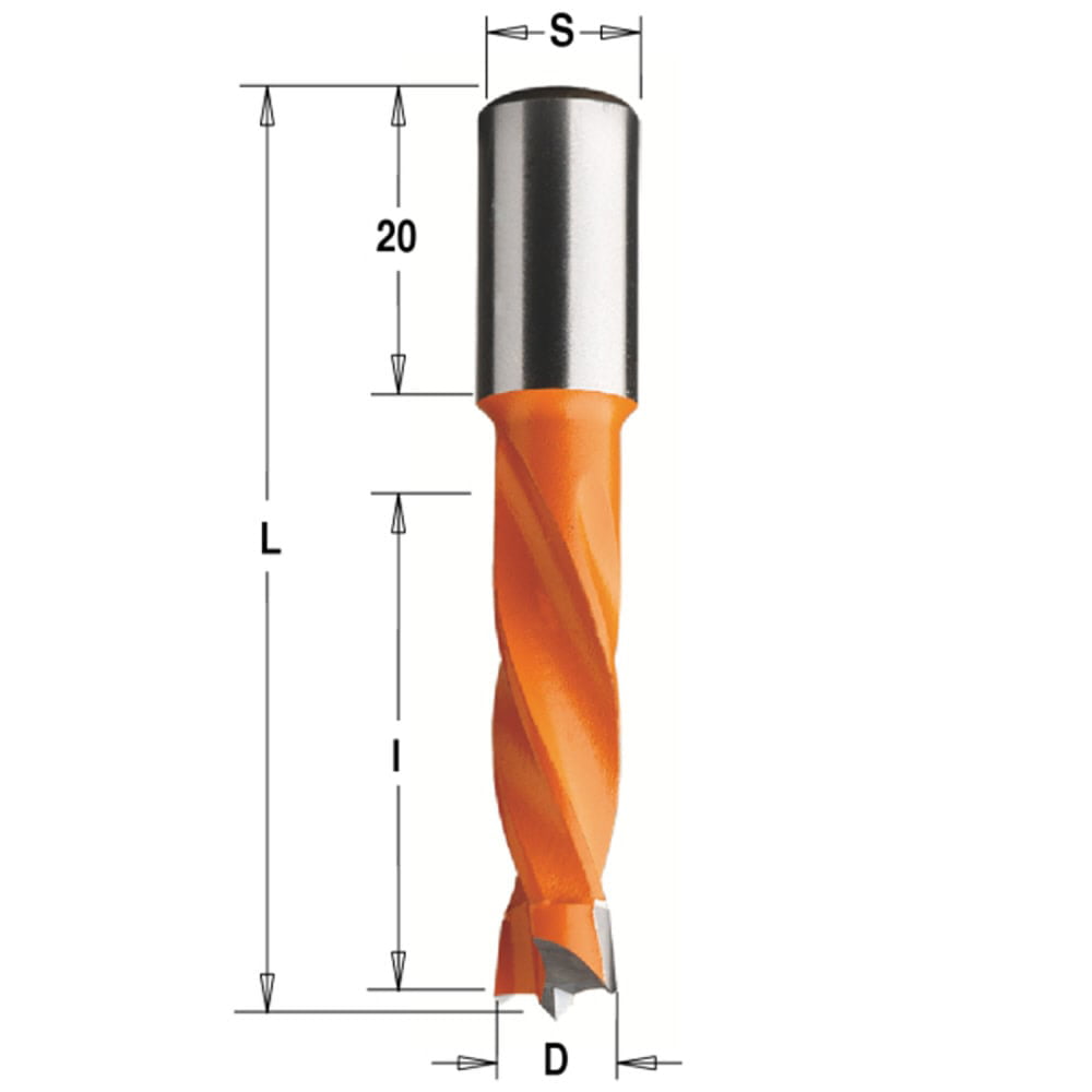 CMT 308 Dowel Drill TCT S-10 D-5 L-57.5 LH Price is Inc VAT@20%