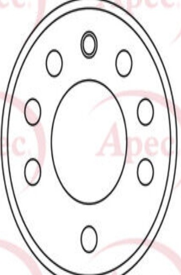 2x Brake Discs Vented Front 285mm DSK2101 Apec Red 46836491 569003 9156807
