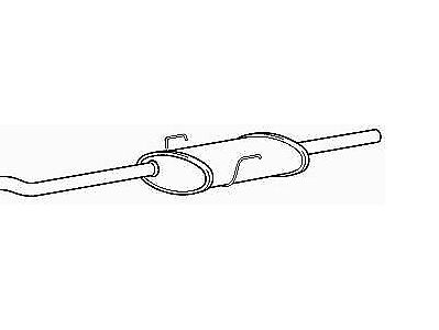EXRN3058 Exhaust Centre Box Espace 2.2  00-02