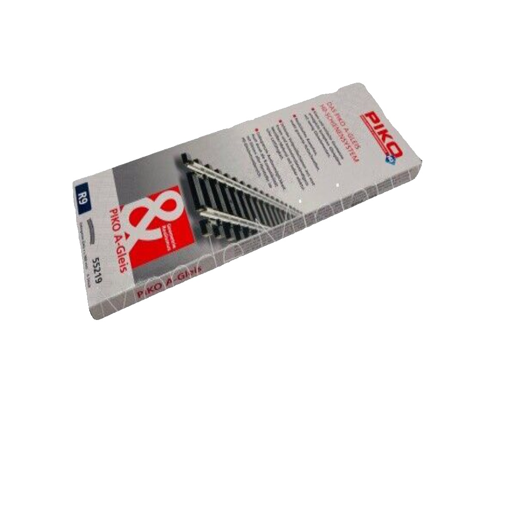 Piko 55219 gebogenes Gleis R9, 908 mm 15°, 6 Stück, HO,  NEUWARE