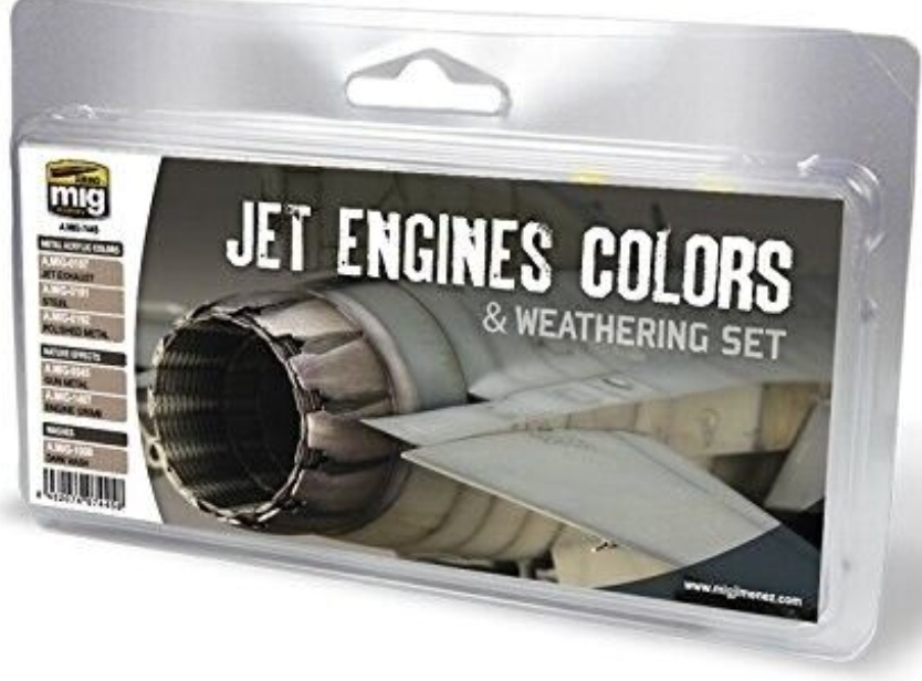 Ammo JET ENGINES COLOURS AND WEATHERING Paint Modelling  By Mig Jimenez MIG7445