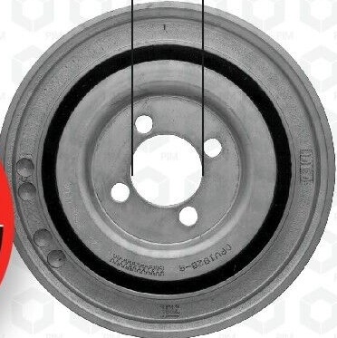GATES TVD1032 Belt Pulley, crankshaft for ALFA ROMEO,CHEVROLET,CHRYSLER,CITROËN,