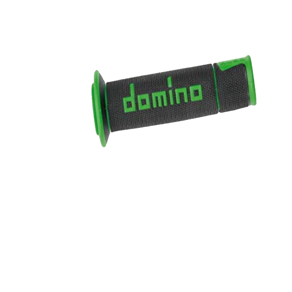 Domino Open Road Racing Grips Black-Green D 22 Mm L 120 Mm For Motorcycle