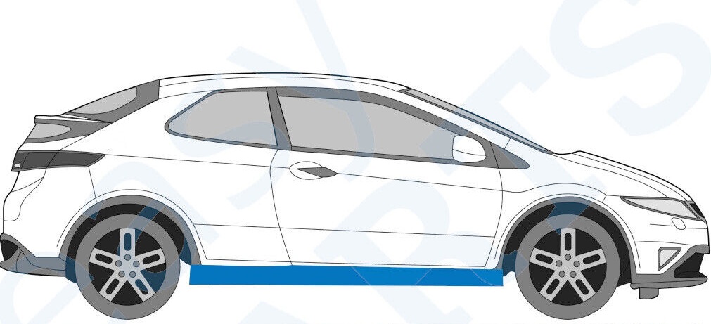 HONDA CIVIC 2005-2011 3 DOOR FULL SILL REPAIR PANEL ROCKER PANEL / PAIR