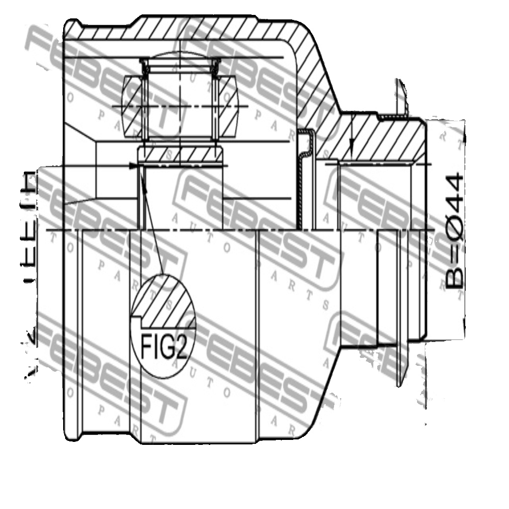 NPW-KA-337 NTY Joint Kit, drive shaft for HYUNDAI,HYUNDAI (BEIJING),KIA