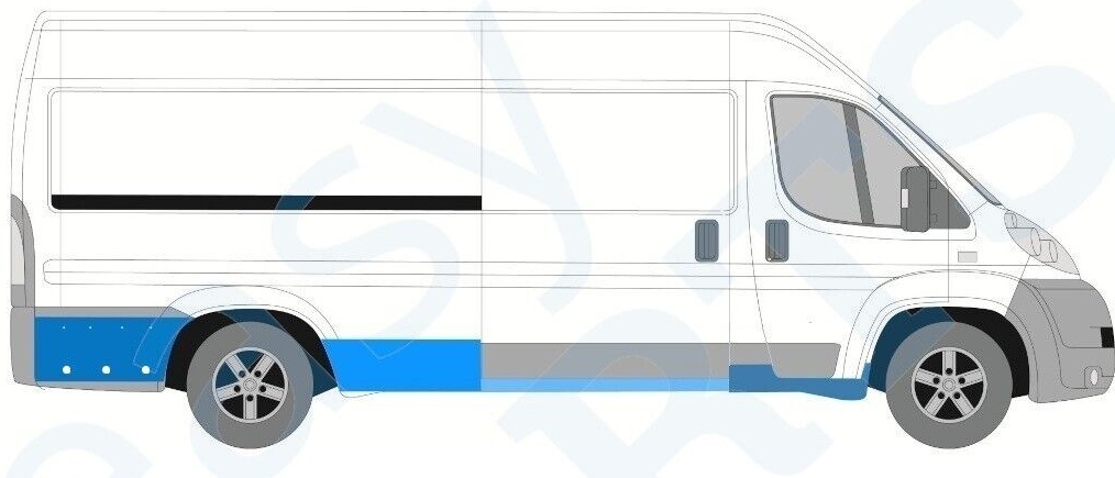 FIAT DUCATO BOXER RELAY JUMPER 2006- LWB L4 SILL REPAIR PANEL / SET