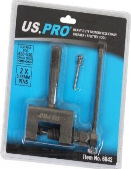 US PRO Tools Heavy Duty Motorcycle Chain Breaker / Splitter Tool 420 - 530 6842