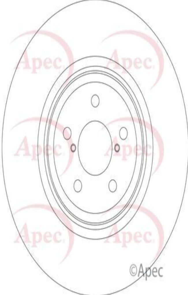 Brake Disc APEC DSK3407 Front Vented Fits Subaru Forester Legacy Outback