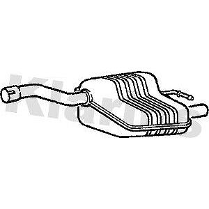 Klarius box with tail pipe fits Ford focus 1.8 98-04 FE693P