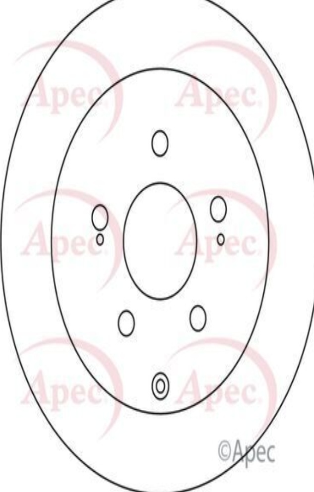 Apec Brake Disc Rear Single MR569681 MR955407 MR955408 5028906087531 DSK2353