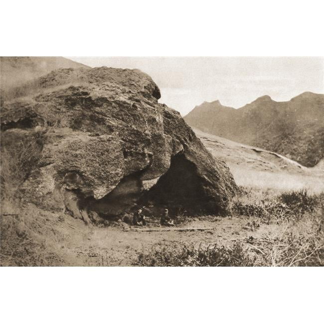 Brainboosters The Cave On Juan Fernandez Island In Which Alexander Selkirk Lived Now Known As Robinson Crusoe Cave From The Illustra 3 Poster Print, 36 X 22