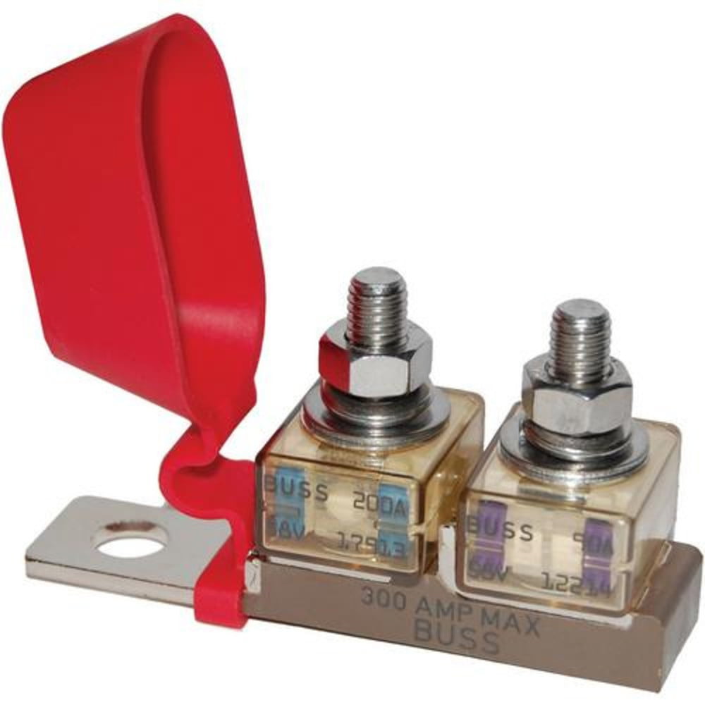 Blue Sea Systems 2151 double 300A MRBF terminal fuse block with insulating cover