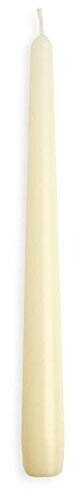 Bolsius Tapered Dinner Candles - 10 Inch - 100 Pack - Ivory