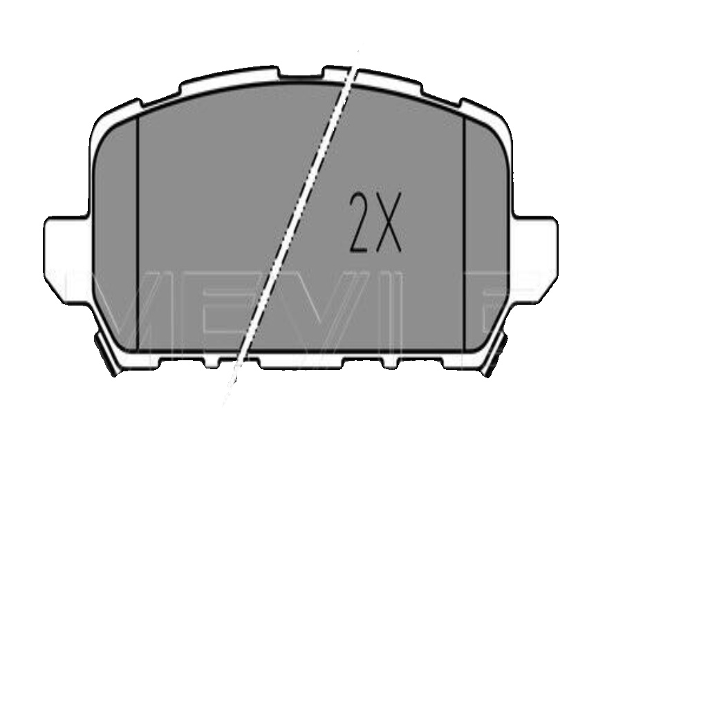 Rear MEYLE GERMANY 025 259 4717 Brake Pad Set, disc brake for HONDA