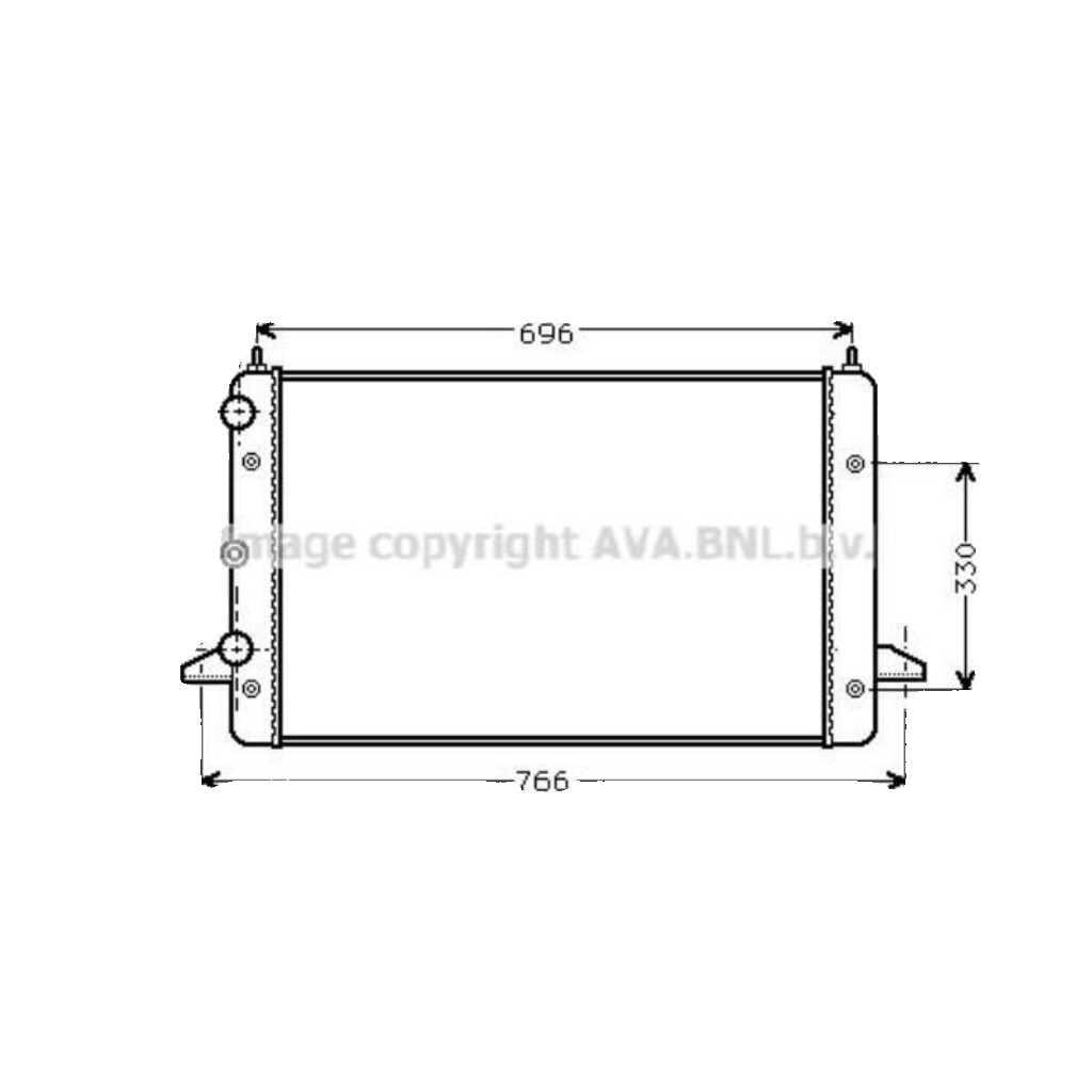 Radiator VNA2135 AVA 1022614 7211894 7258108 7M0121253D 95VW8005BB