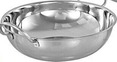 4 LARGE 17CM BALTI DISHES INDIAN  KARAHI KADAI CURRY SERVING TABLE BOWL HANDLES