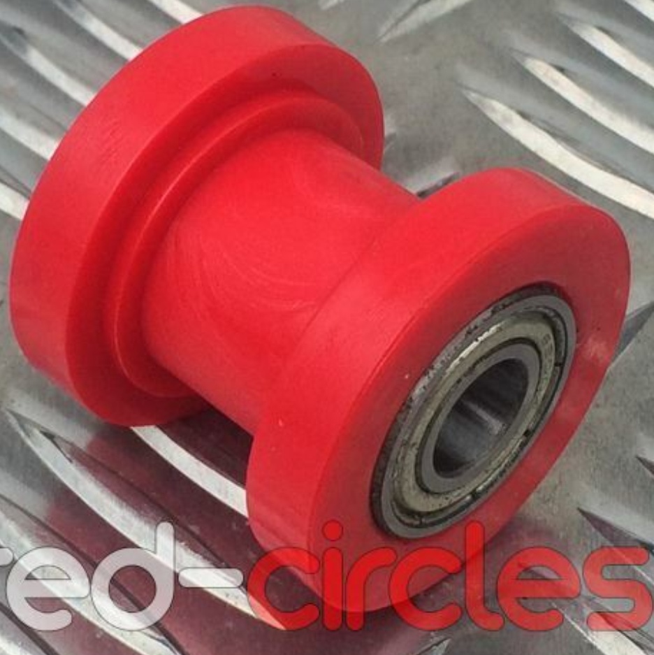 10mm RED PIT DIRT BIKE DRIVE CHAIN ROLLER WHEEL GUIDE 150cc 160cc PITBIKE