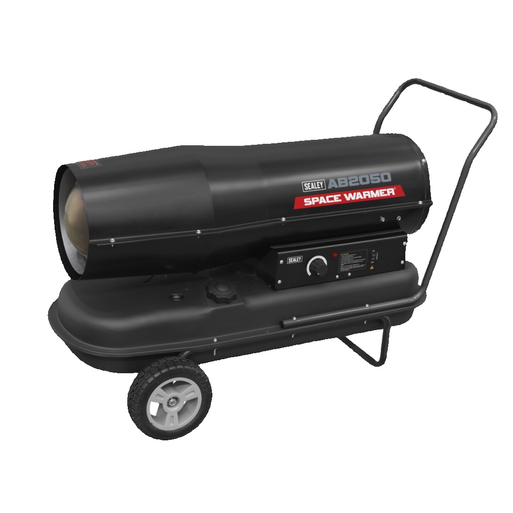 Sealey AB2050 Space Heater Paraffin/Kerosene/Diesel 205,000Btu/hr With Wheels