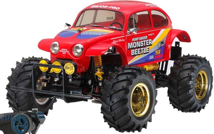 TAMIYA RC 58618 Monster Beetle 2015 off road 1:10 Standard Wheel Radio Bundle