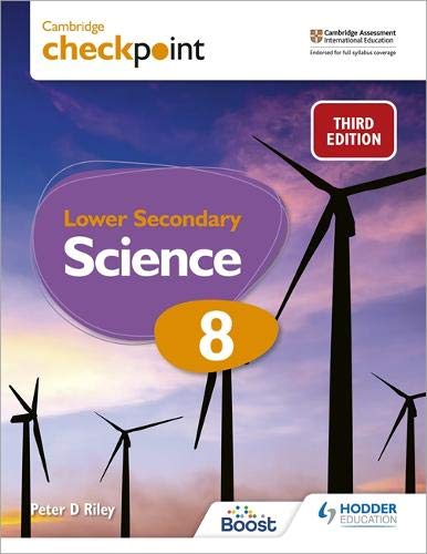 Cambridge Checkpoint Lower Secondary Science Student's Book 8 : Third Edition Peter Riley - Image 4