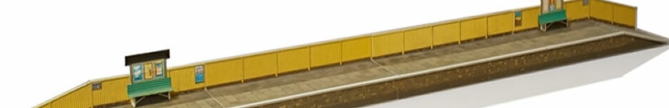 STATION PLATFORM A1 1:76 OO HO Gauge Railways Building Series A A01 SUPERQUICK